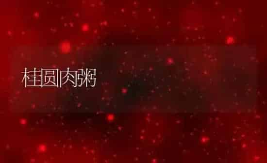 桂圆肉粥 | 养殖资讯