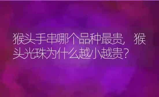 猴头手串哪个品种最贵,猴头光珠为什么越小越贵？ | 养殖常见问题
