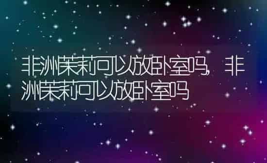 非洲茉莉可以放卧室吗,非洲茉莉可以放卧室吗 | 养殖常见问题