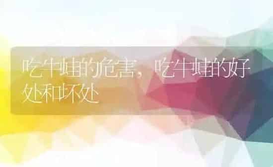 吃牛蛙的危害,吃牛蛙的好处和坏处 | 养殖科普
