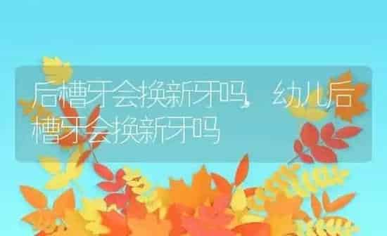 后槽牙会换新牙吗,幼儿后槽牙会换新牙吗 | 养殖科普