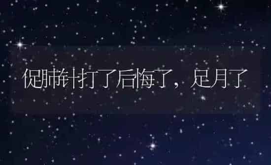 促肺针打了后悔了,足月了 | 养殖资料