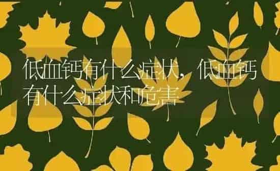 低血钙有什么症状,低血钙有什么症状和危害 | 养殖科普