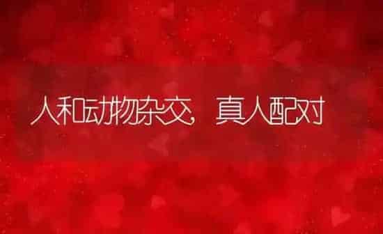 人和动物杂交,真人配对 | 养殖资料
