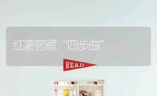红薯窖藏“四步曲” | 养殖知识