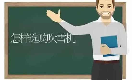 怎样选购吹雪机 | 养殖知识