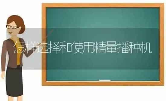 怎样选择和使用精量播种机 | 养殖知识