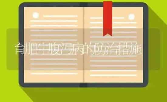 育肥牛腹泻病的防治措施 | 养殖知识
