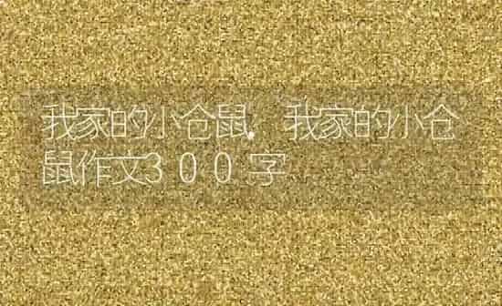 我家的小仓鼠,我家的小仓鼠作文300字 | 养殖科普