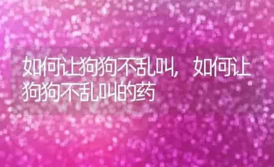 如何让狗狗不乱叫,如何让狗狗不乱叫的药 | 养殖科普