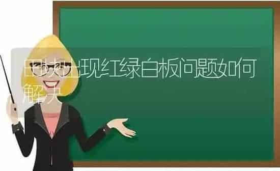 田块出现红绿白板问题如何解决 | 养殖技术大全