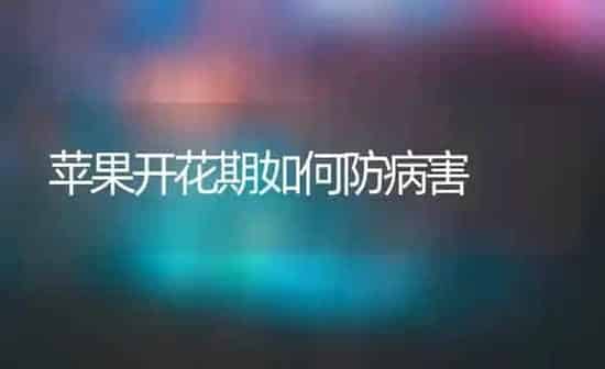 苹果开花期如何防病害 | 瓜果种植