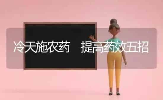 冷天施农药 提高药效五招 | 种植病虫害防治