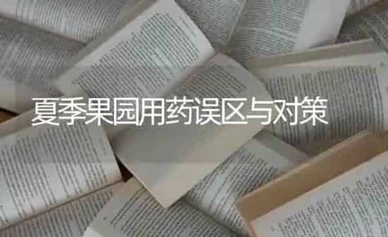 夏季果园用药误区与对策 | 瓜果种植