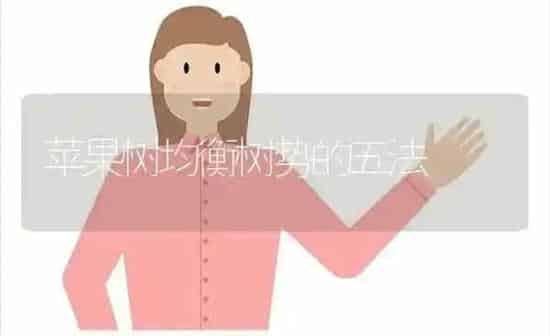 苹果树均衡树势的五法 | 瓜果种植