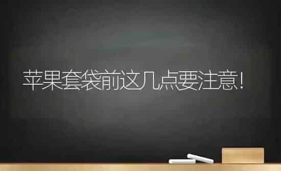 苹果套袋前这几点要注意！ | 瓜果种植