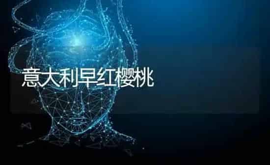 意大利早红樱桃 | 瓜果种植