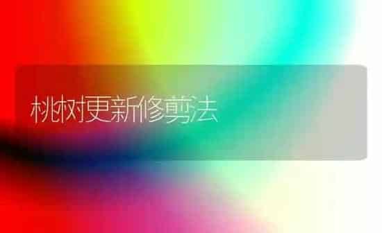 桃树更新修剪法 | 瓜果种植