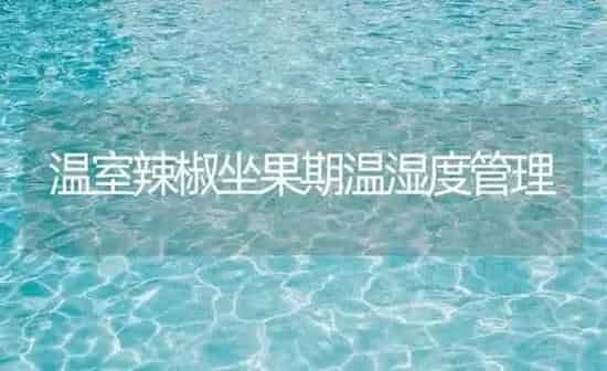 温室辣椒坐果期温湿度管理 | 瓜果种植