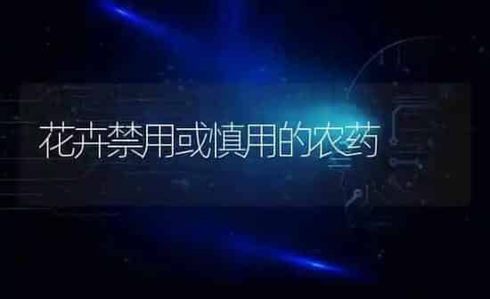 花卉禁用或慎用的农药 | 种植病虫害防治