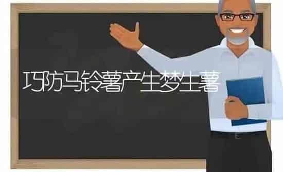 巧防马铃薯产生梦生薯 | 粮油作物种植