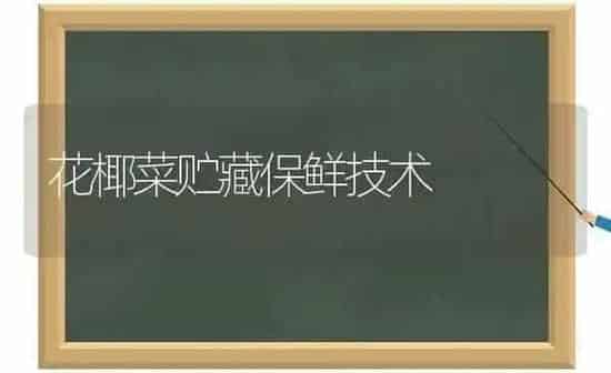 花椰菜贮藏保鲜技术 | 蔬菜种植