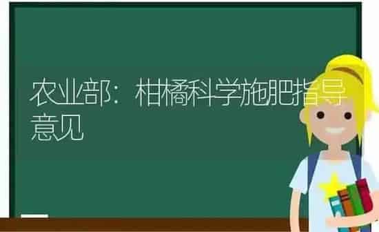 农业部：柑橘科学施肥指导意见 | 种植肥料施肥