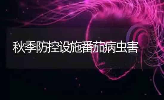 秋季防控设施番茄病虫害 | 种植病虫害防治