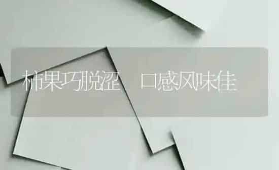 柿果巧脱涩 口感风味佳 | 瓜果种植