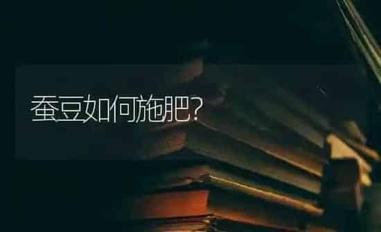 蚕豆如何施肥？ | 种植肥料施肥