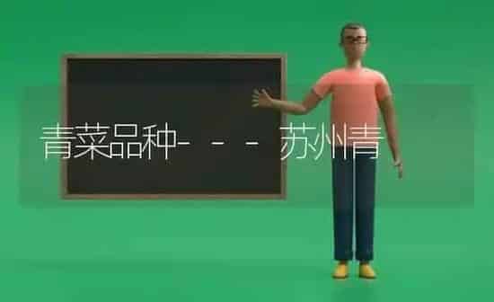 青菜品种---苏州青 | 蔬菜种植