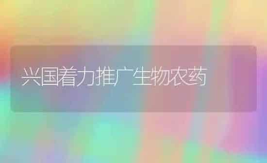 兴国着力推广生物农药 | 种植病虫害防治