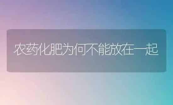 农药化肥为何不能放在一起 | 种植病虫害防治