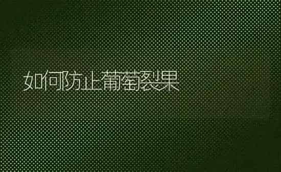 如何防止葡萄裂果 | 瓜果种植