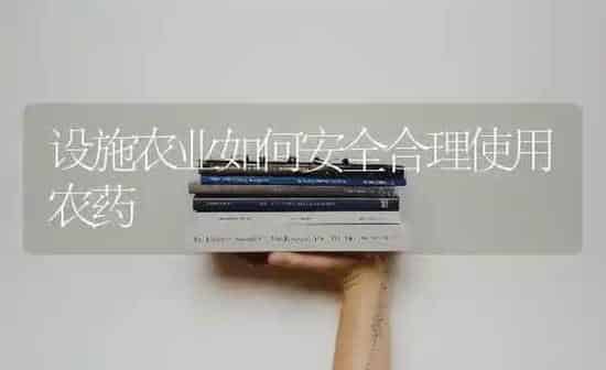 设施农业如何安全合理使用农药 | 种植病虫害防治