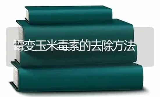 霉变玉米毒素的去除方法 | 粮油作物种植