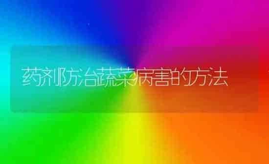 药剂防治蔬菜病害的方法 | 蔬菜种植