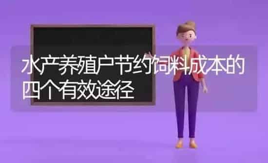 水产养殖户节约饲料成本的四个有效途径 | 动物养殖百科