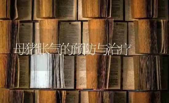 母猪胀气的预防与治疗 | 家畜养殖