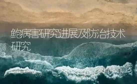 鲍病害研究进展及防治技术研究 | 海水养殖