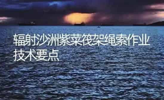 辐射沙洲紫菜筏架绳索作业技术要点 | 海水养殖