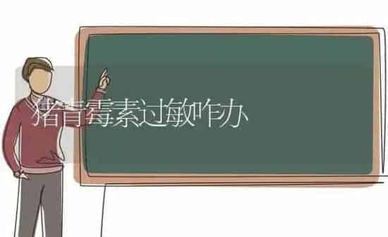 猪青霉素过敏咋办 | 家畜养殖