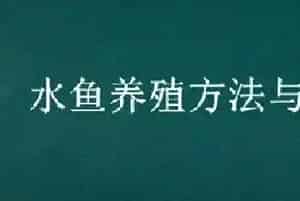 水鱼养殖方法与技术