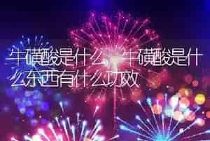 牛磺酸是什么