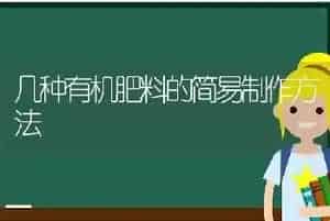 几种有机肥料的简易制作方法