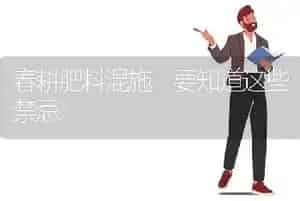 春耕肥料混施 要知道这些禁忌
