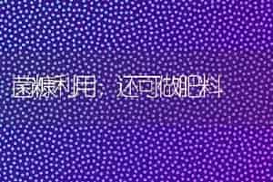 菌糠利用：还可做肥料