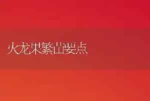 火龙果繁苗要点