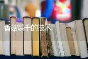 香菇烘干的技术