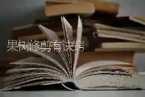 果树修剪有诀窍